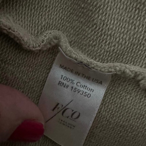 NWT Freedom Company Open Front Cotton Cardigan Jacket Medium - Picture 4 of 4